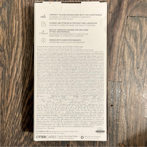 OtterBox 2-in-1 Power Bank/foldable stand with MagSafe - MFi (Apple) Approved - Picture 4 of 7